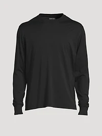 Cotton-Blend Long-Sleeve T-Shirt