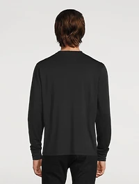 Cotton-Blend Long-Sleeve T-Shirt
