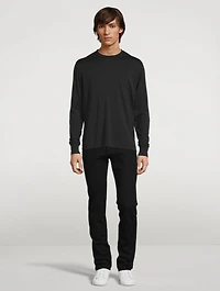 Cotton-Blend Long-Sleeve T-Shirt
