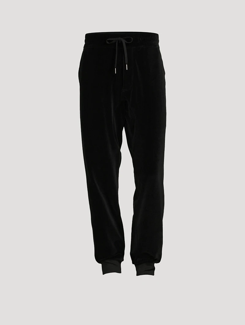 Velour Drawstring Sweatpants