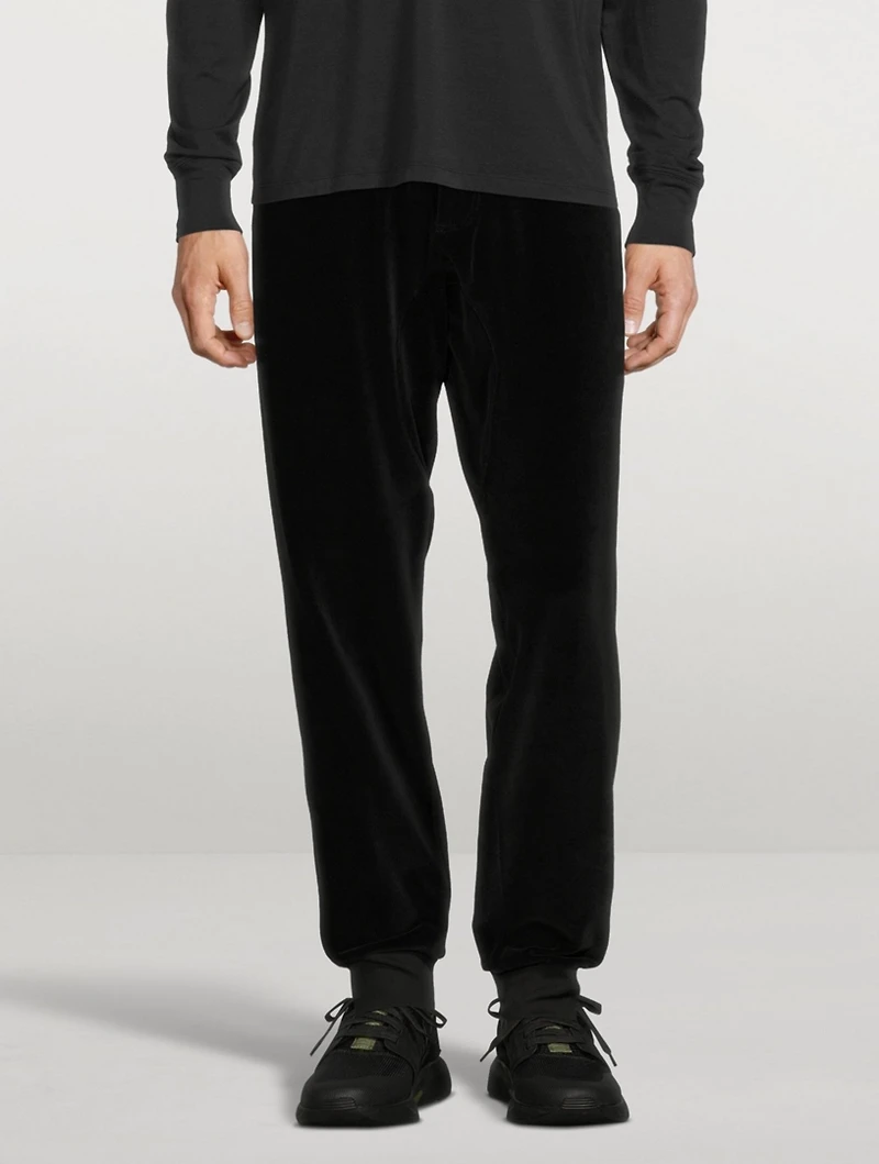 Velour Drawstring Sweatpants
