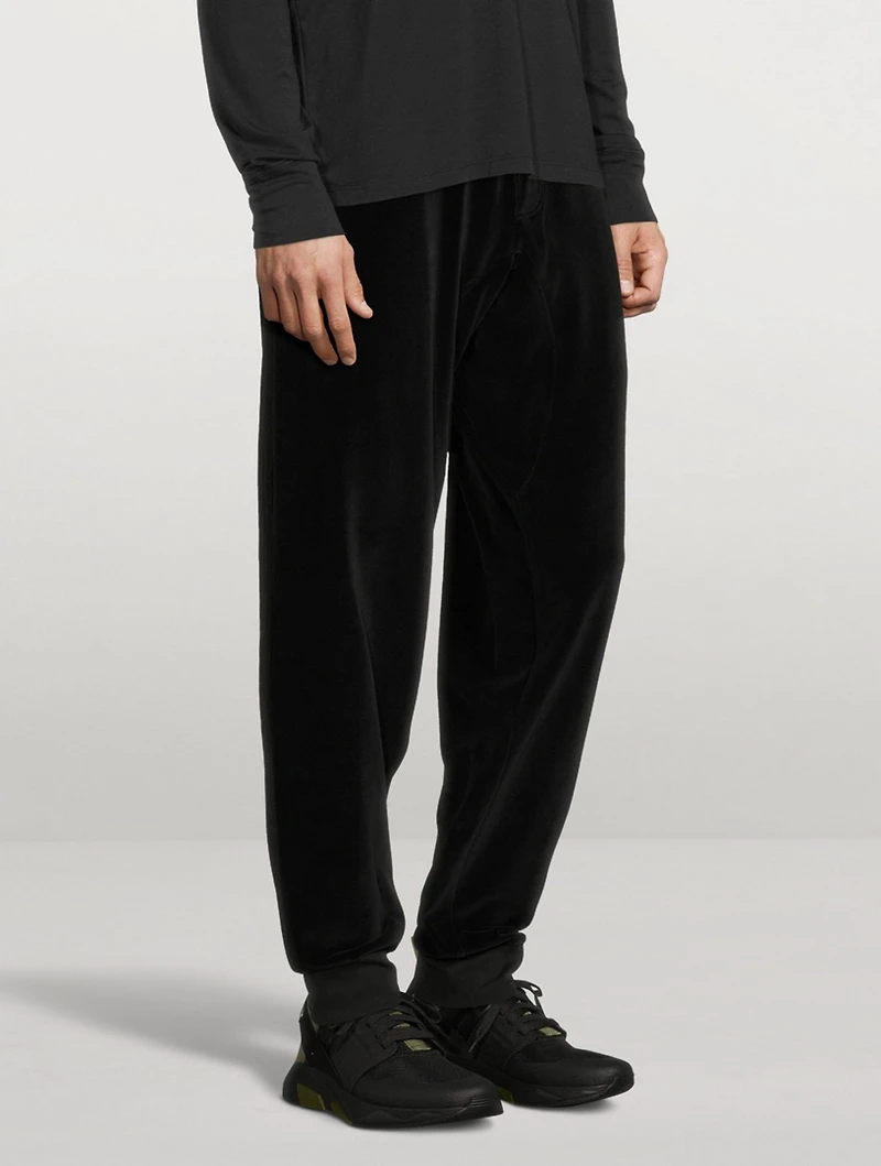 Velour Drawstring Sweatpants