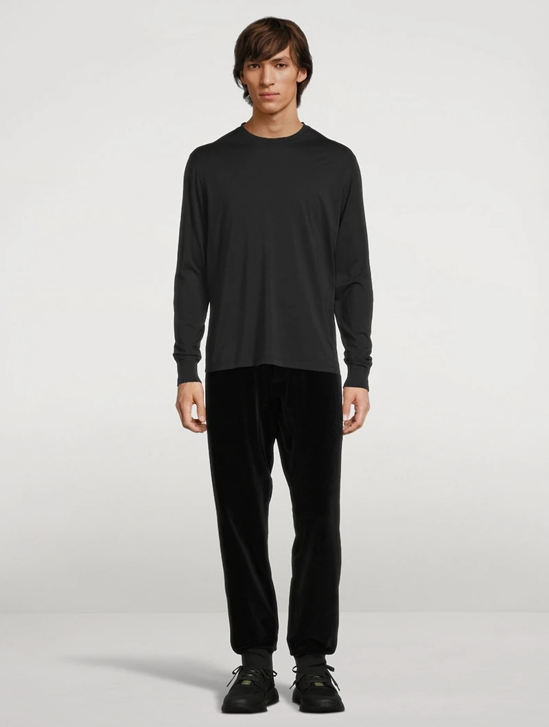 Velour Drawstring Sweatpants
