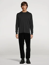 Velour Drawstring Sweatpants