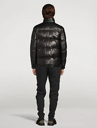 Leather Down Quilted Jacket