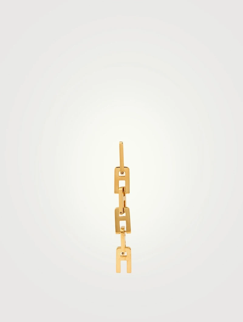 Sterling Silver A Chain Earring