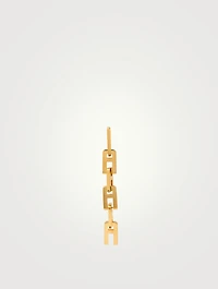 Sterling Silver A Chain Earring