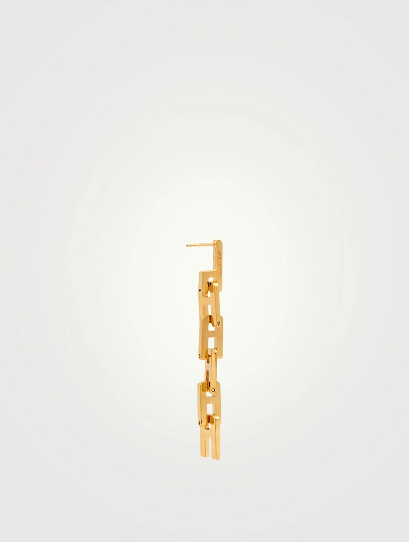 Sterling Silver A Chain Earring