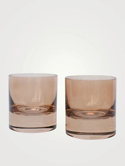 Coloured Glass Rock Glasses
