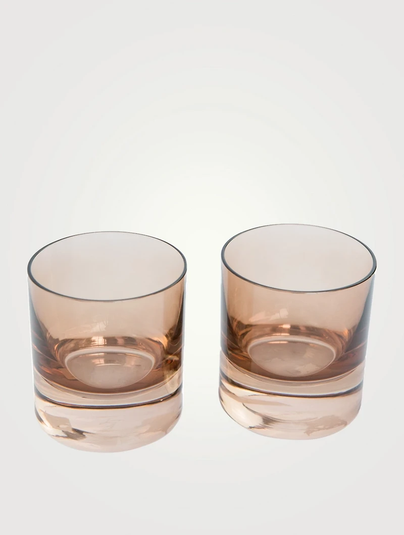 Coloured Glass Rock Glasses