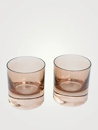 Coloured Glass Rock Glasses