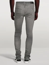 Mx1 Skinny Jeans With Leather Patches