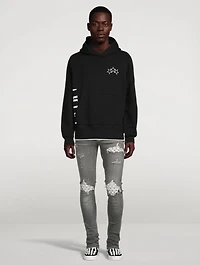 Mx1 Skinny Jeans With Leather Patches
