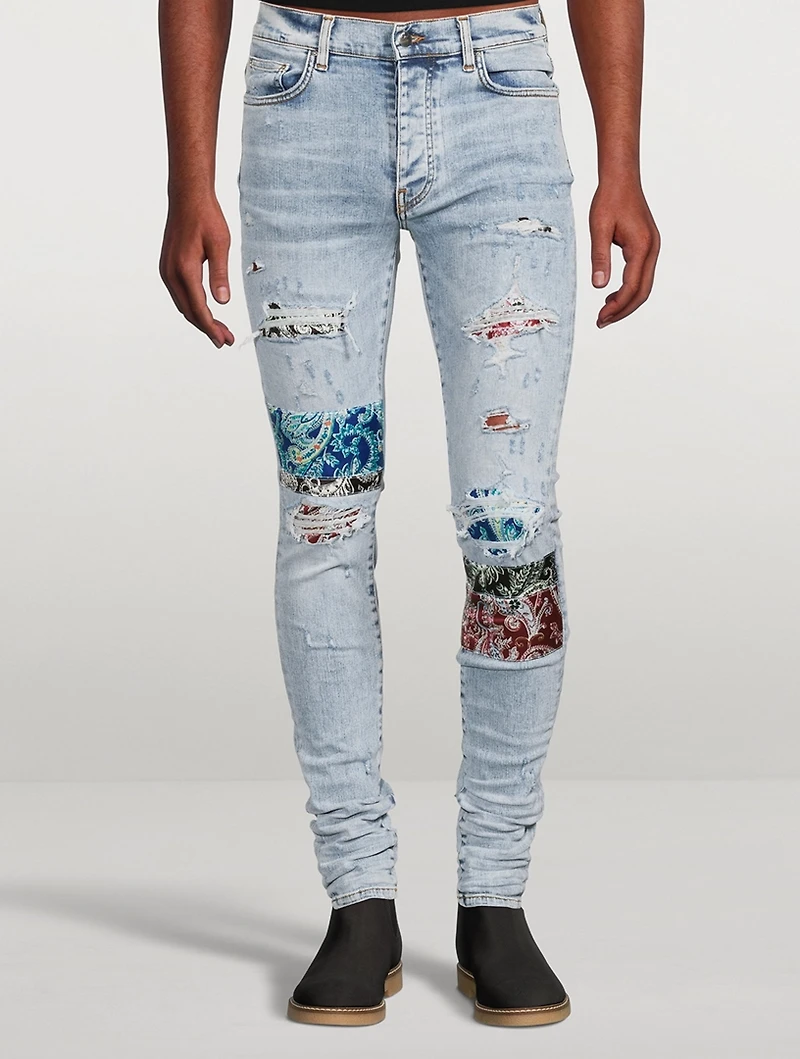 Pajama Art Patch Jeans