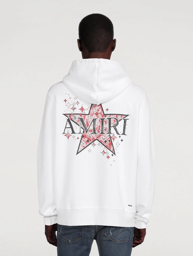Paisley Star Cotton Hoodie