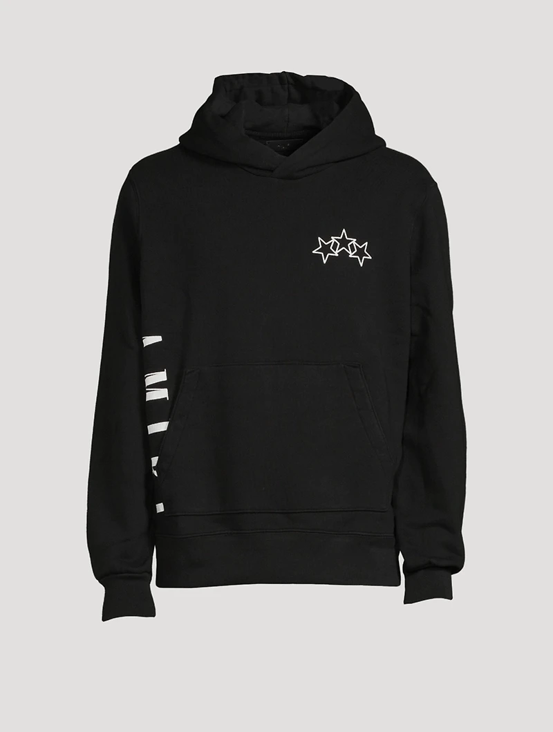 Vertical Logo Cotton Hoodie