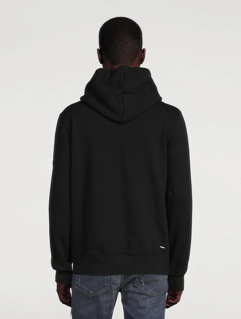 Vertical Logo Cotton Hoodie