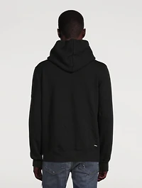 Vertical Logo Cotton Hoodie