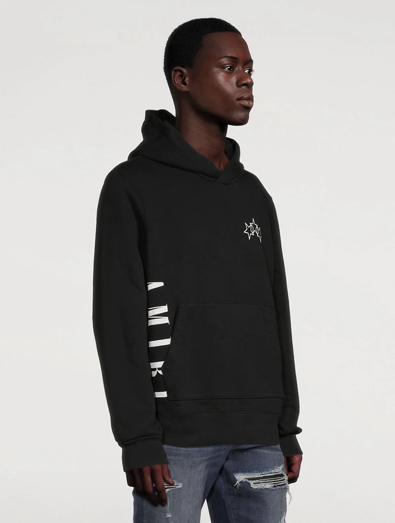 Vertical Logo Cotton Hoodie