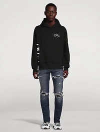 Vertical Logo Cotton Hoodie