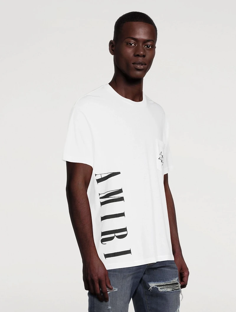 Vertical Logo Cotton T-Shirt