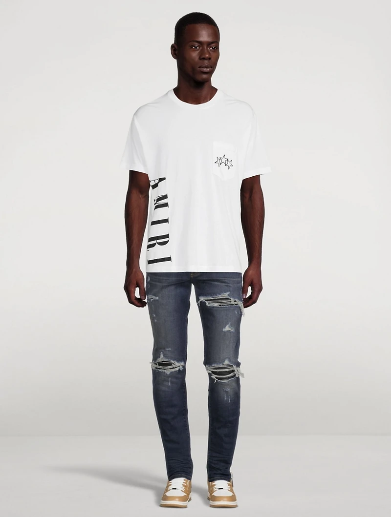Vertical Logo Cotton T-Shirt