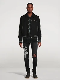 Shadow Dip-Dyed Shirt Plaid Print