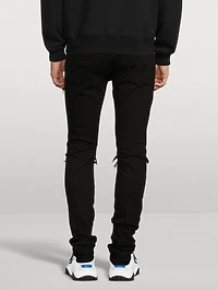 Mx1 Skinny Jeans With Leather Patches