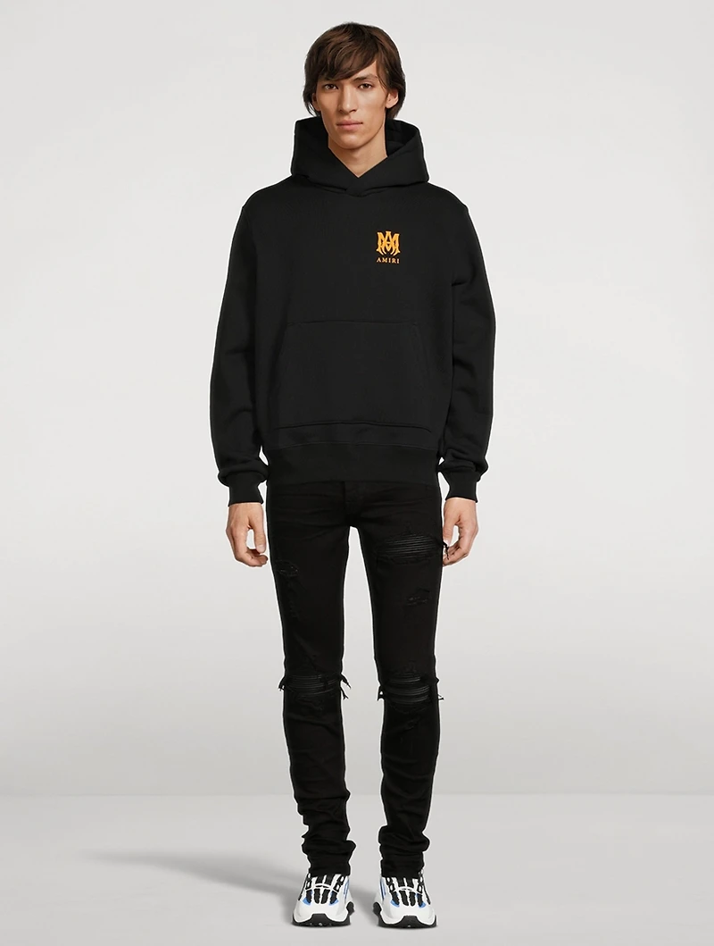 Mx1 Skinny Jeans With Leather Patches