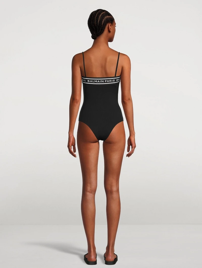 Ribbed One-Piece Swimsuit