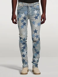 Chemist Jeans With Patchwork Stars