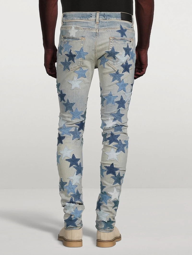 Chemist Jeans With Patchwork Stars