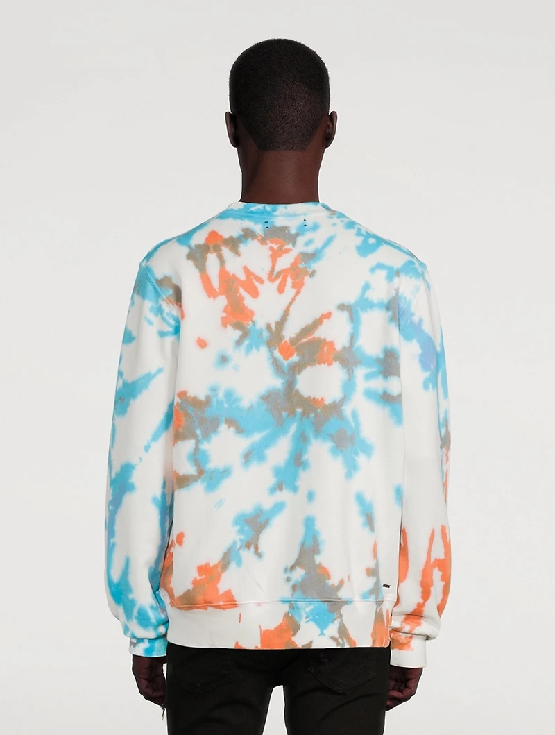 Core Logo Sweatshirt Tie Dye Print