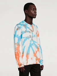 Core Logo Sweatshirt Tie Dye Print