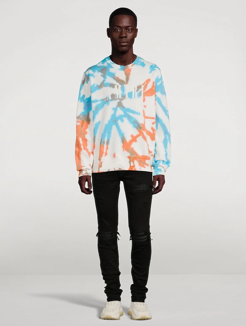 Core Logo Sweatshirt Tie Dye Print