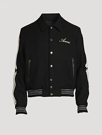 Bones Wool-Blend Varsity Jacket