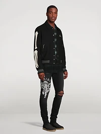 Bones Wool-Blend Varsity Jacket