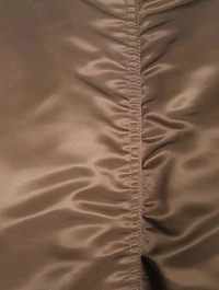 Silk Nylon Bomber Jacket