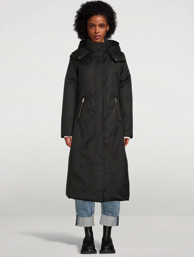 Kelsi Long Twill Down Coat