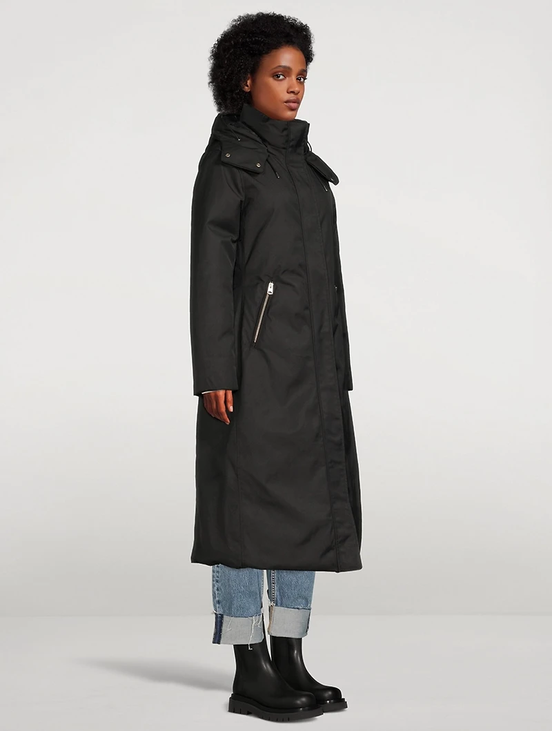 Kelsi Long Twill Down Coat