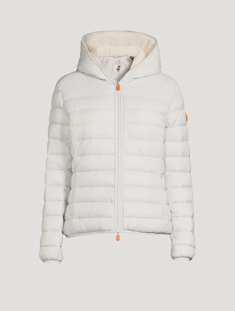 Gwen Faux Fur-Lined Jacket With Hood