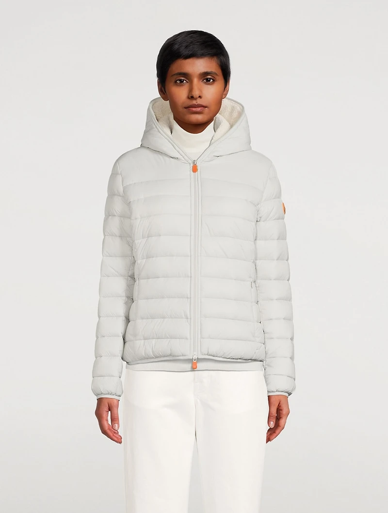 Gwen Faux Fur-Lined Jacket With Hood