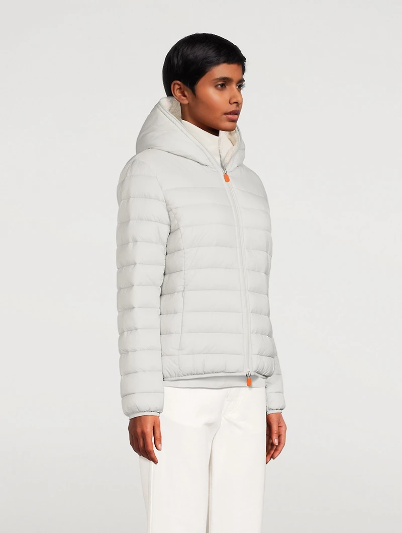 Gwen Faux Fur-Lined Jacket With Hood