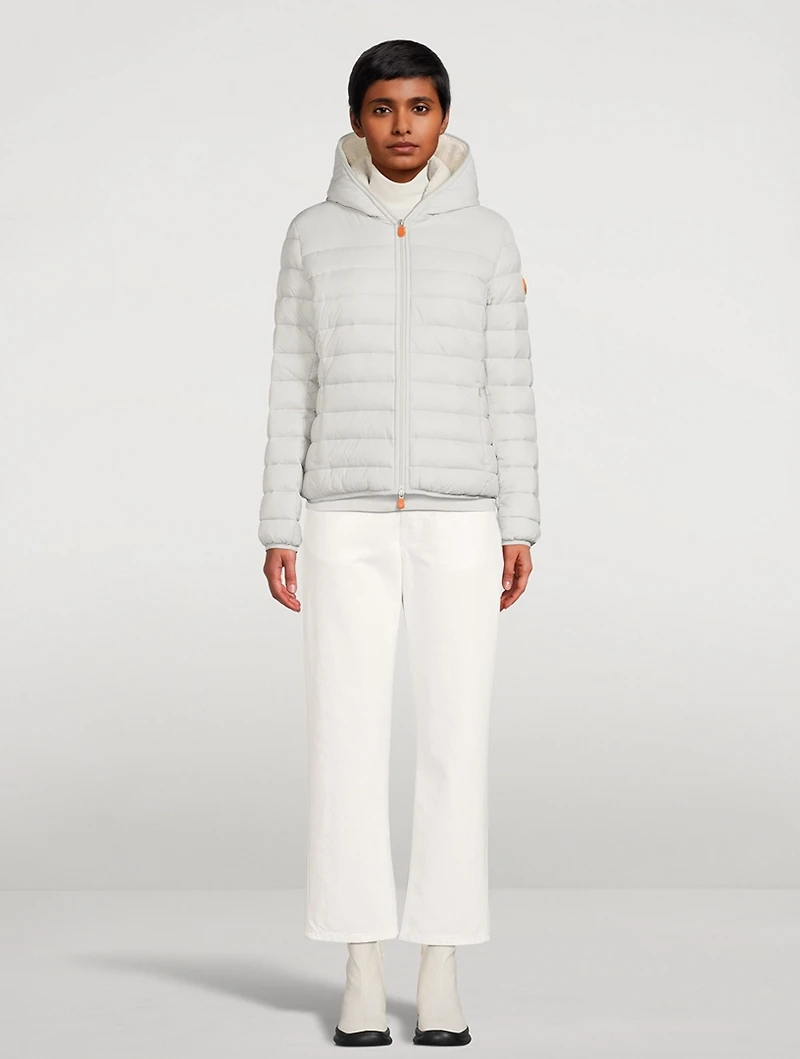 Gwen Faux Fur-Lined Jacket With Hood