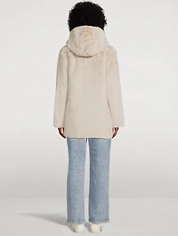 Bridget Faux Fur Reversible Jacket With Hood