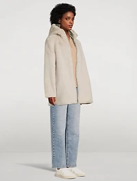 Bridget Faux Fur Reversible Jacket With Hood