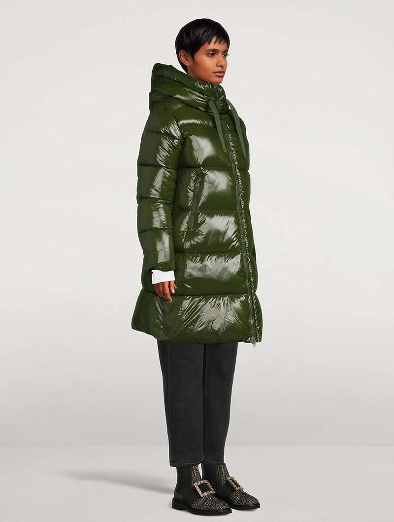 Isabel Long Puffer Jacket With Hood