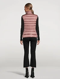 Lynn Quilted Vest With Stand Collar
