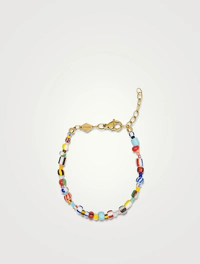 Mini Hand-Painted Beaded Bracelet
