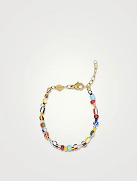 Mini Hand-Painted Beaded Bracelet
